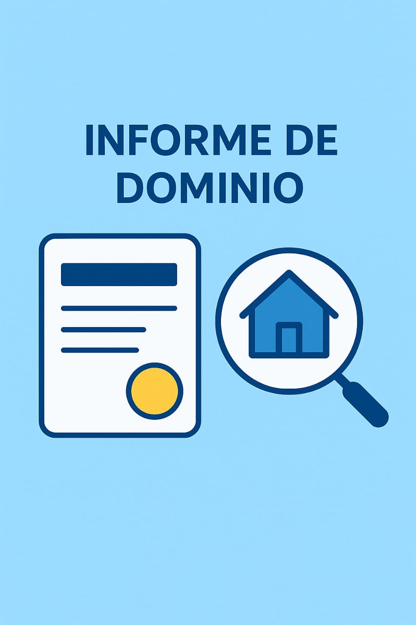 Certificado de dominio de un inmueble